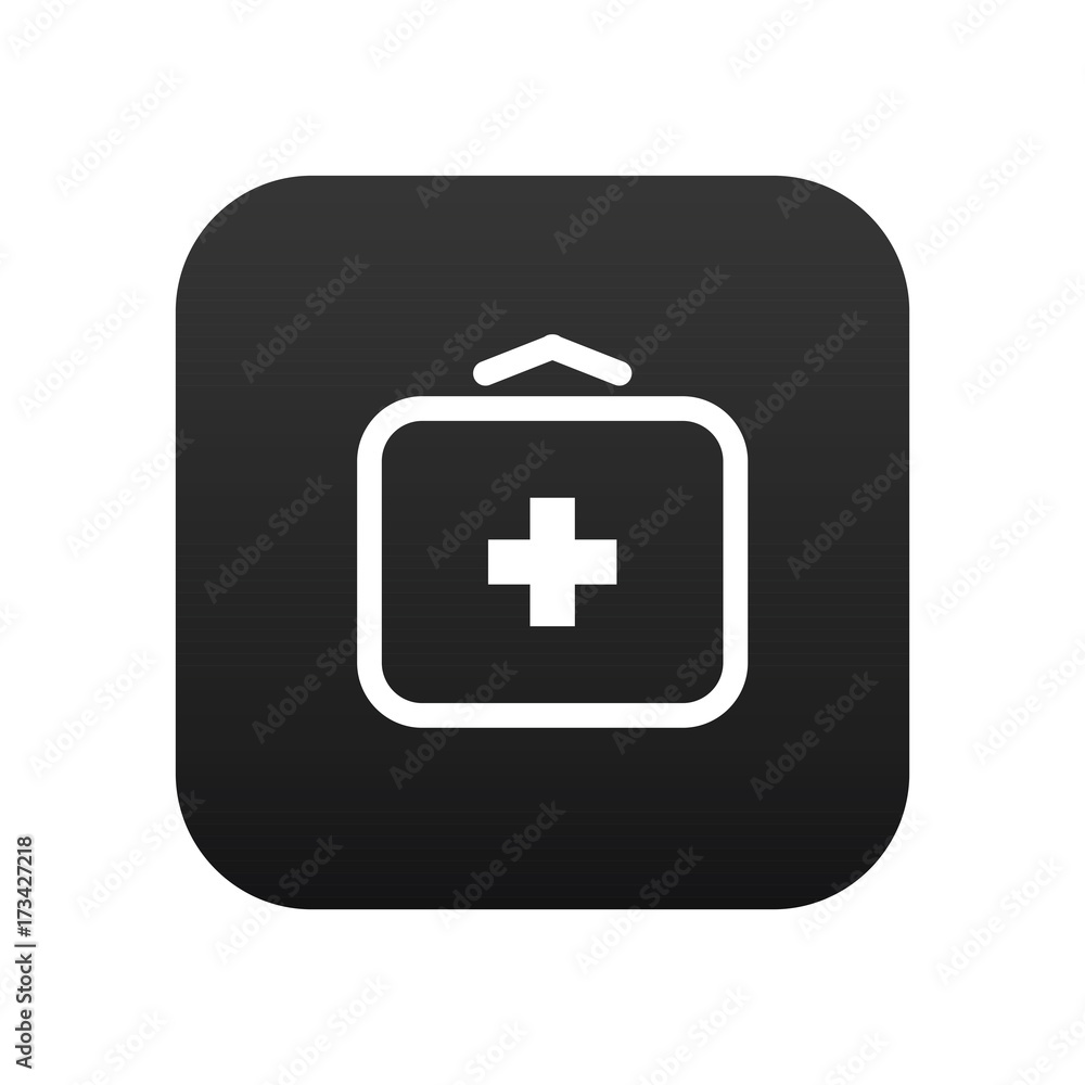 Medical bag vector icon