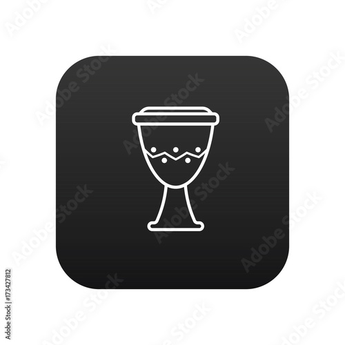 Darbuka vector icon photo