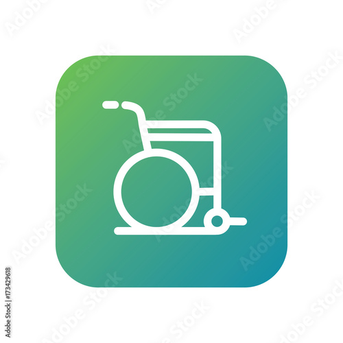 Wheelchair vector icon