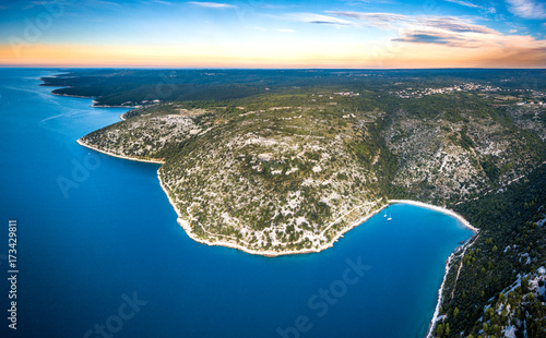 Istria Croatia aerial panorama sea