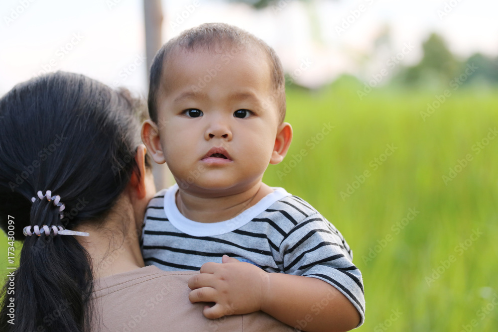 Relationship of mother and son.