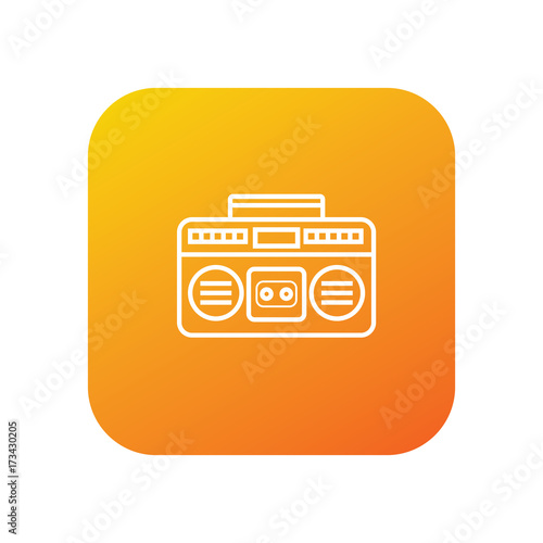 Tape recorder vector icon