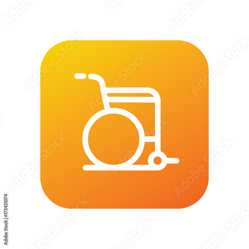 Wheelchair vector icon