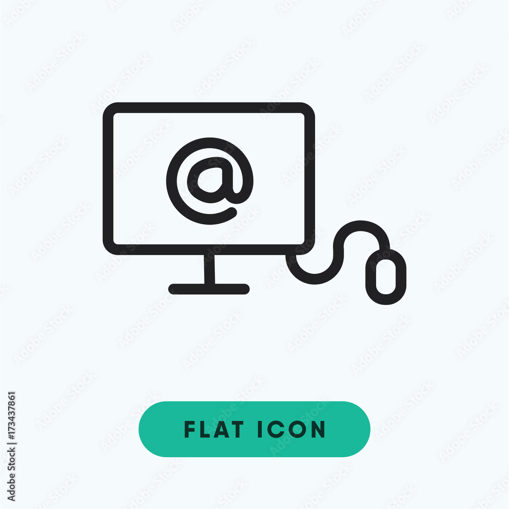 Mail network vector icon Mail network vector icon