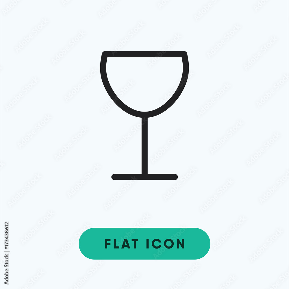Wineglass vector icon Wineglass vector icon