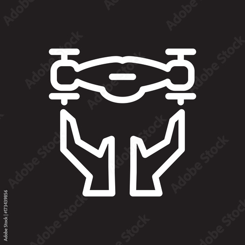 Drone vector icon