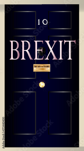 Ten Downing Street Brexit Door
