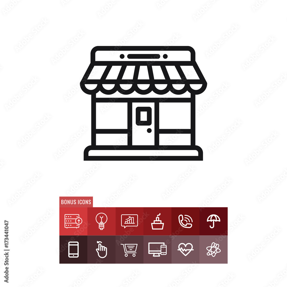 Store vector icon Store vector icon