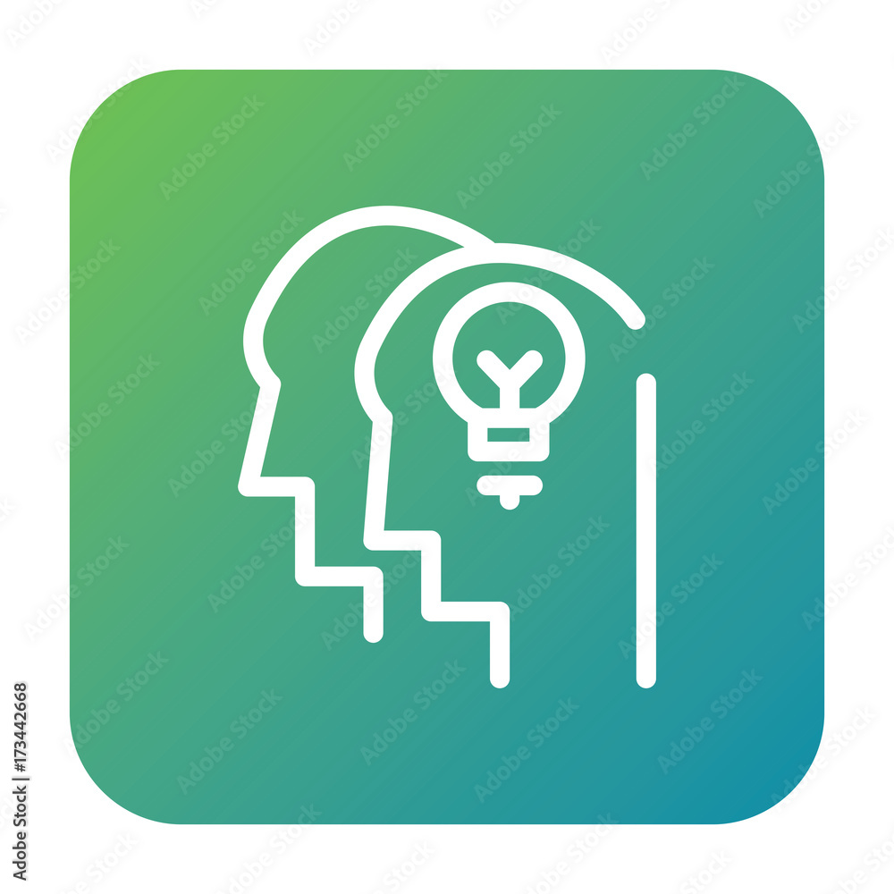 Idea icon, brainstorming symbol. Modern, simple flat vector illustration for web site or mobile app Idea icon, brainstorming symbol. Modern, simple flat vector illustration for web site or mobile app