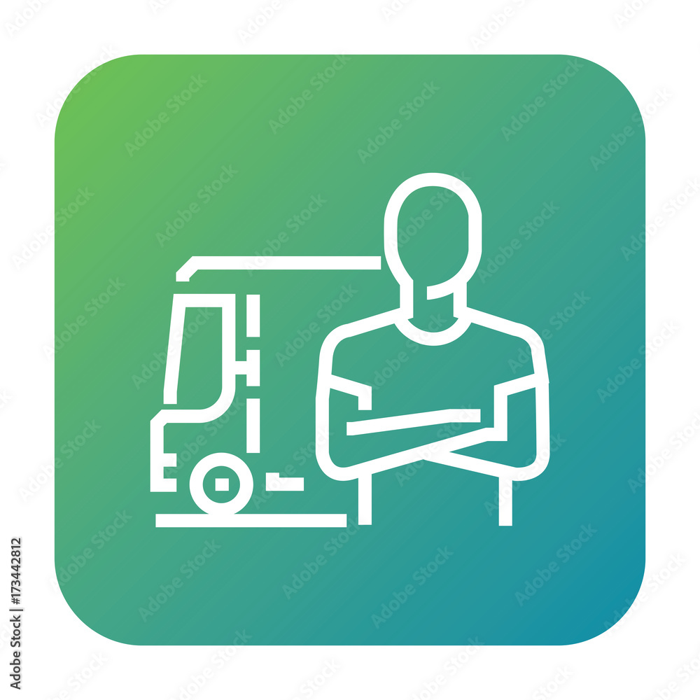Man and van icon, cargo service symbol. Modern, simple flat vector illustration for web site or mobile app Man and van icon, cargo service symbol. Modern, simple flat vector illustration for web site or mobile app
