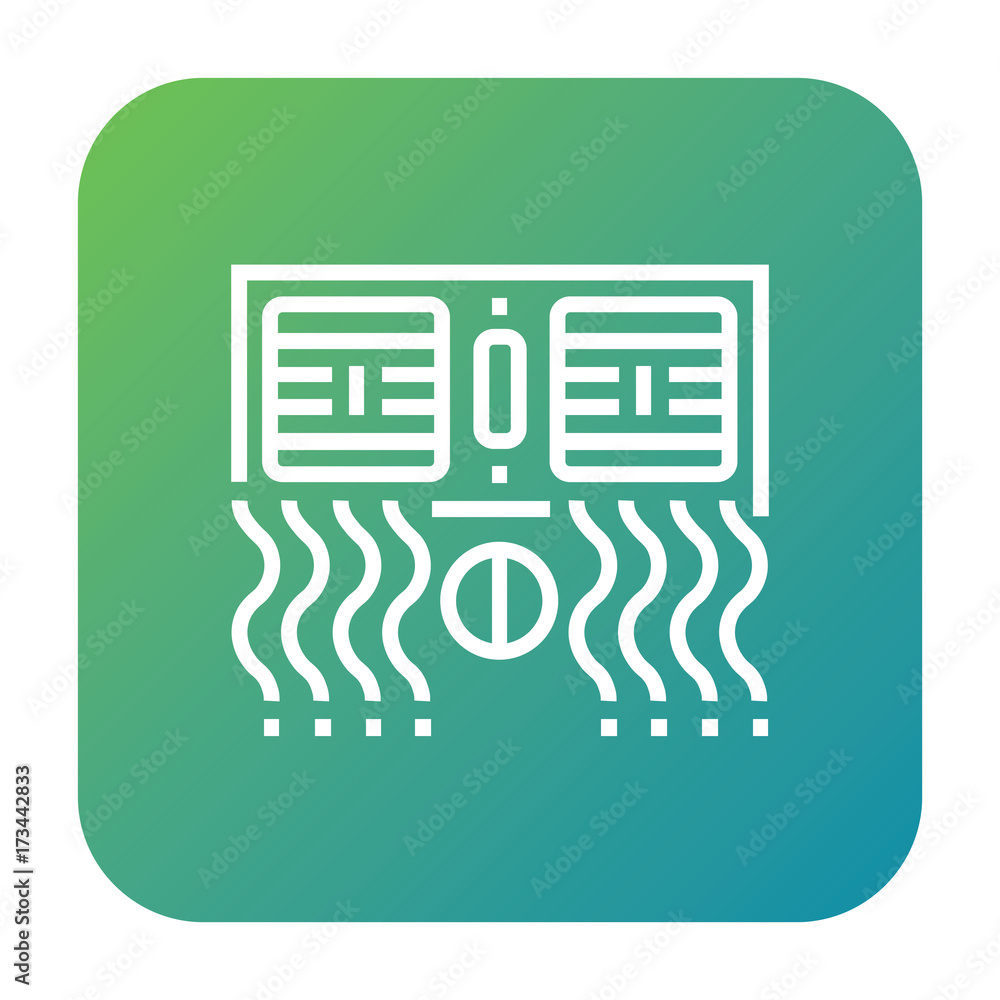 Car air conditioner icon, cooling fan symbol. Modern, simple flat vector illustration for web site or mobile app Car air conditioner icon, cooling fan symbol. Modern, simple flat vector illustration for web site or mobile app