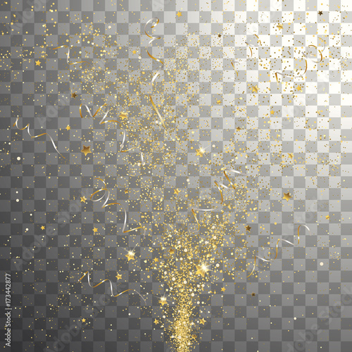 Burst Festive Gold Confetti