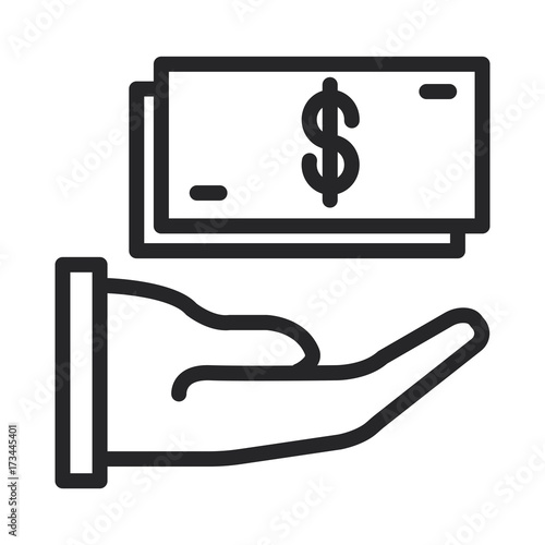 Money saving vector icon