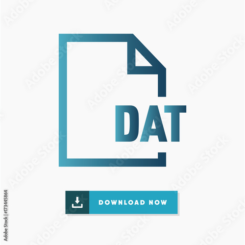 Dat file vector icon