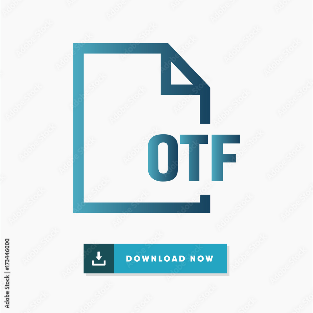 Otf file vector icon Otf file vector icon