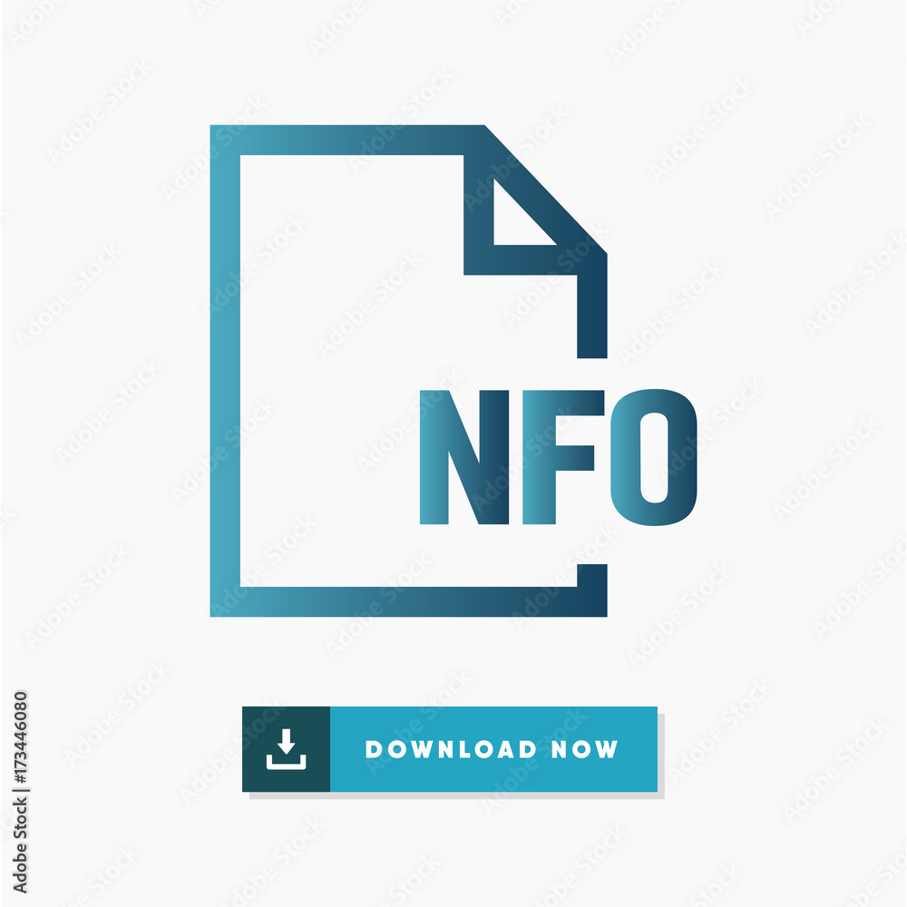 Nfo file vector icon Nfo file vector icon