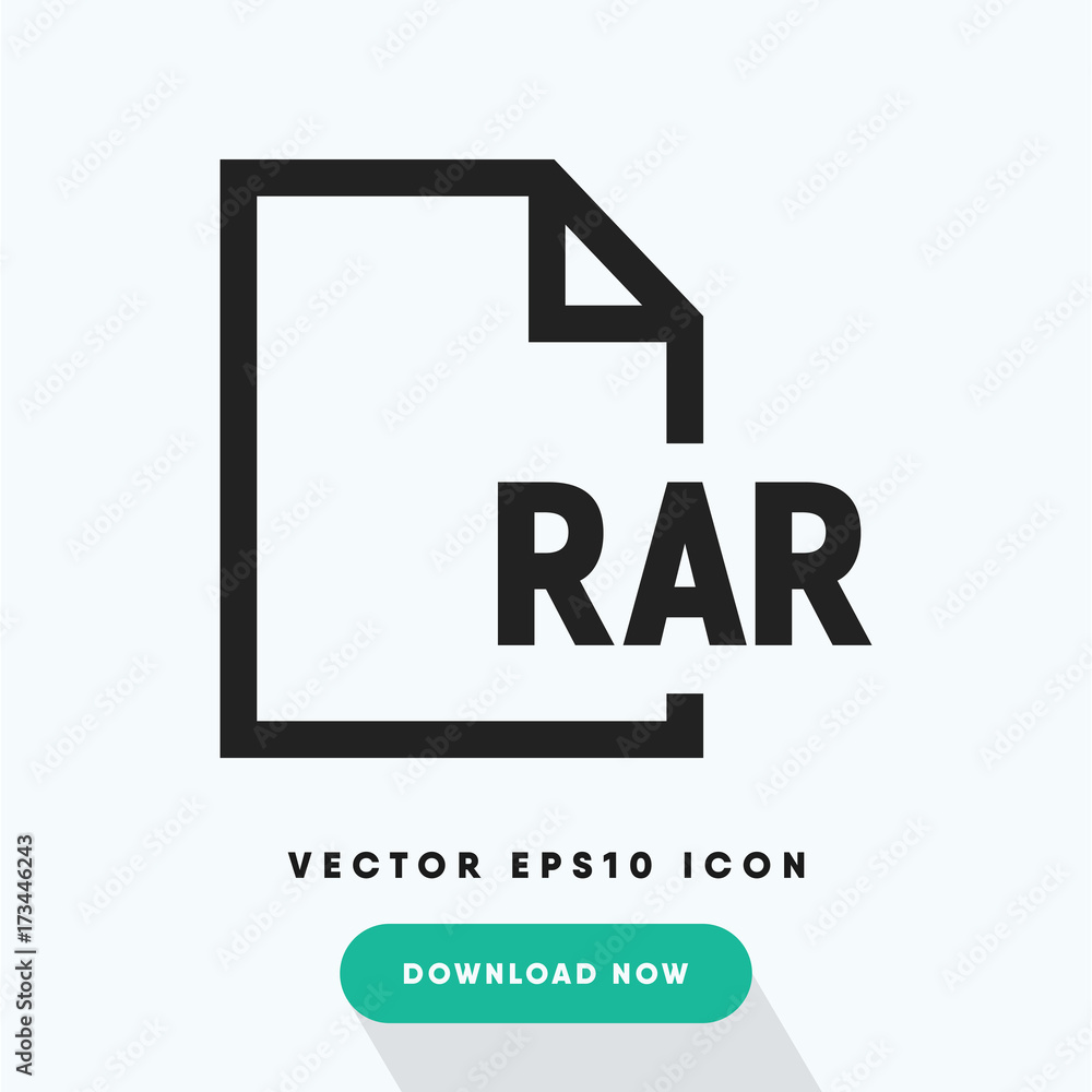 Rar file vector icon
