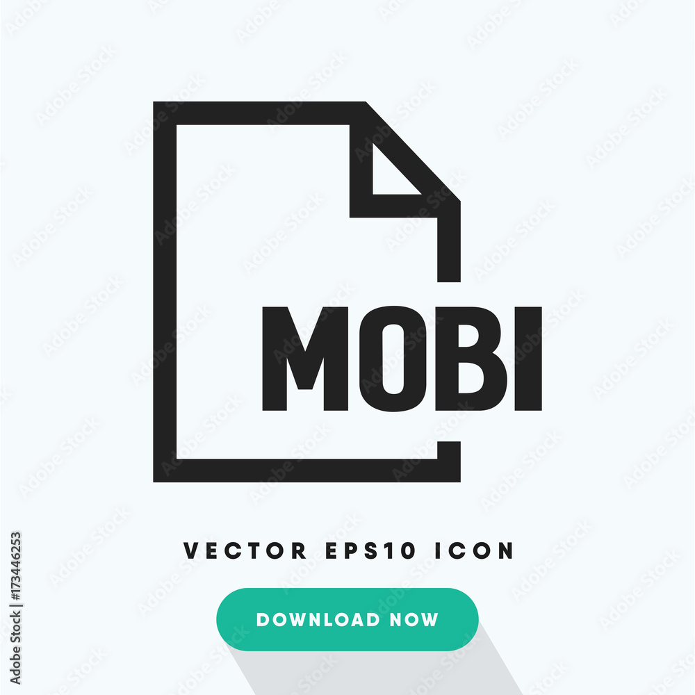Mobi file vector icon Mobi file vector icon