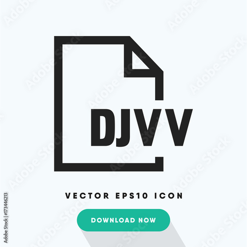 Djvv file vector icon