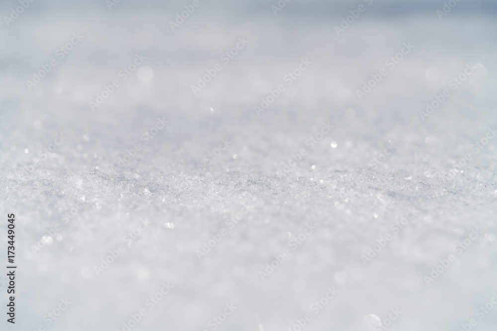 Obraz premium fresh white snow background angle shot