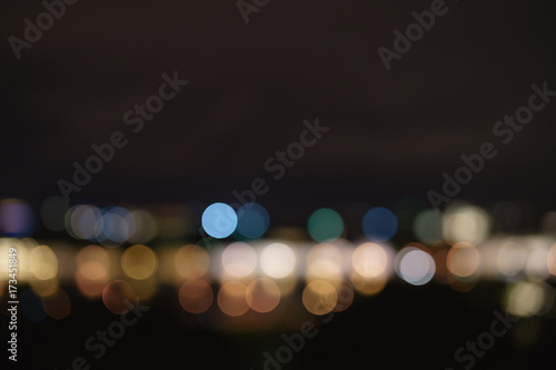 Wallpaper Mural bokeh blur of city lights from high spot Torontodigital.ca