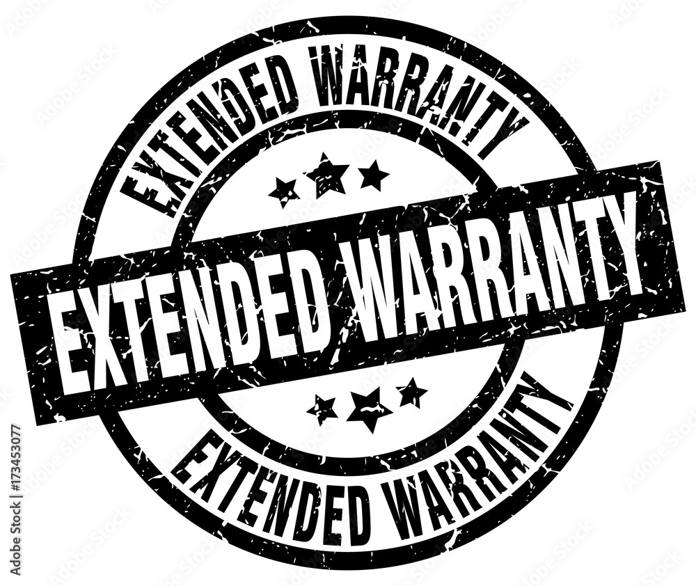 extended warranty round grunge black stamp extended warranty round grunge black stamp