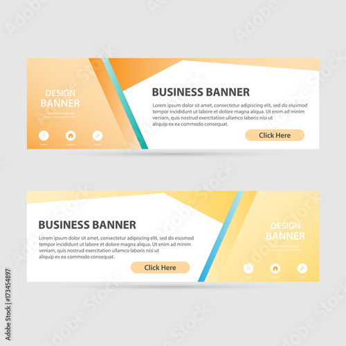 Business banner set vector templates. clean modern abstract background.