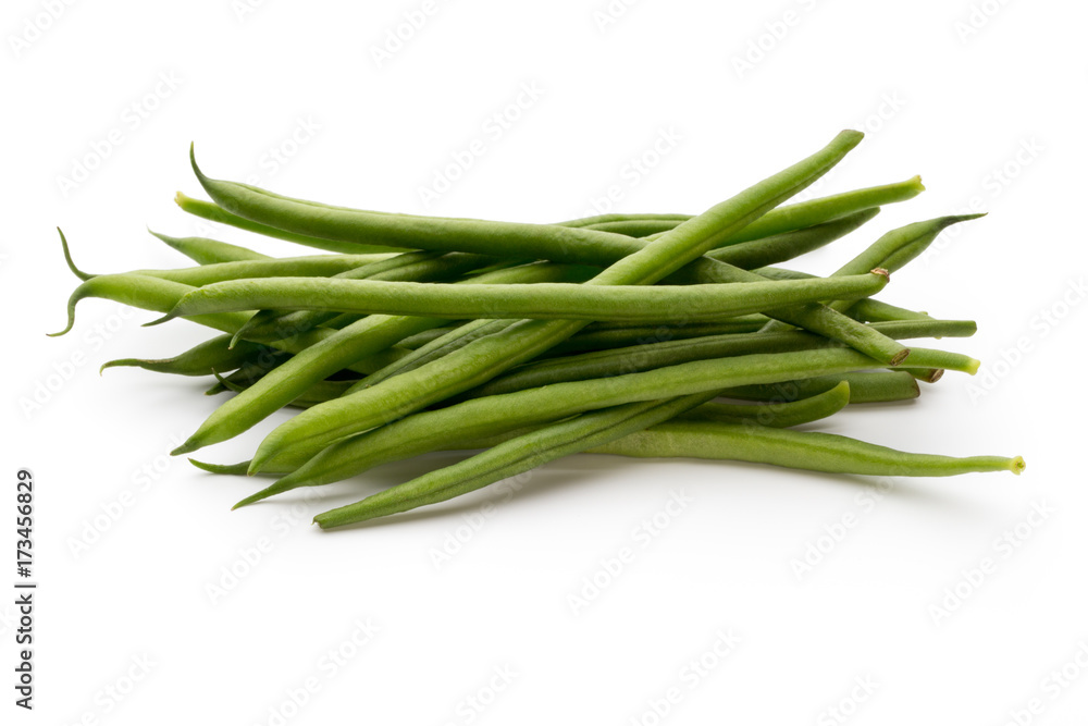Green beans isolated on a white background. Green beans isolated on a white background.