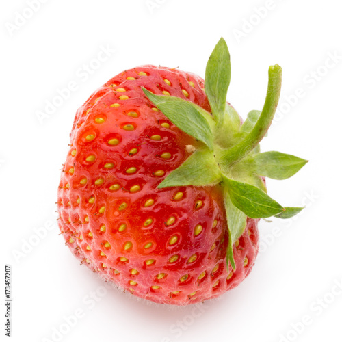 Strawberry isolated on white background. Fresh berry.