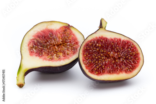 Fruits figs isolated on white background.