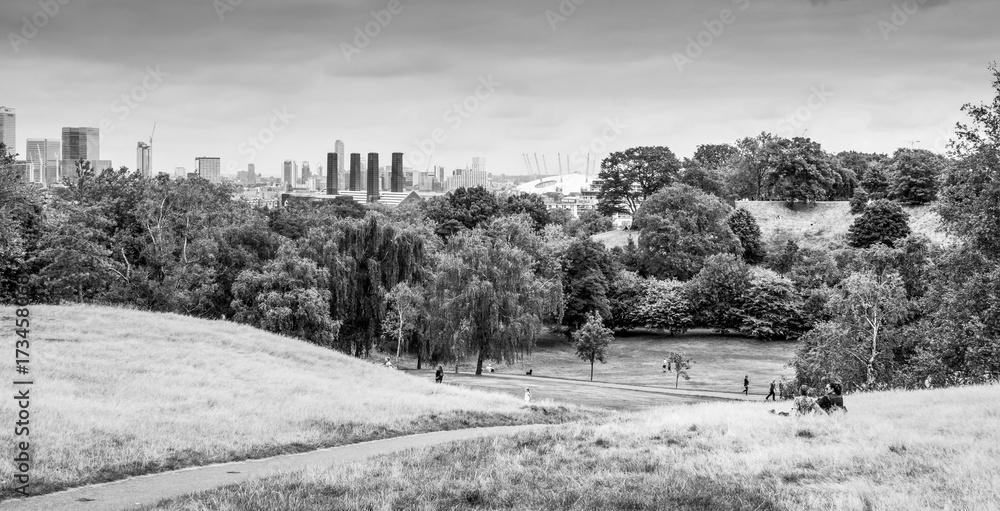 The beautiful meadows at Greenwich Park - a great place to relax