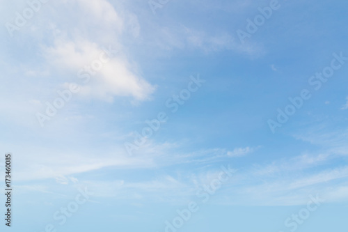 Air clouds in the blue sky.