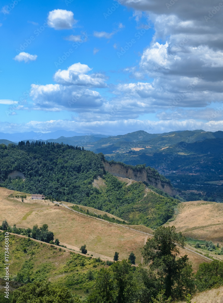 Landscape near Bologna at summer (Sabbiuno)