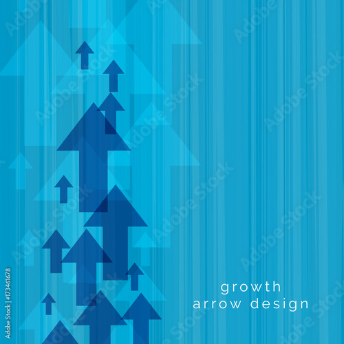 blue upward arrow vector background