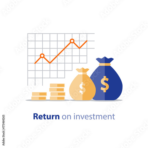 Budget planning, expenses concept, accounting report, income growth, revenue increase