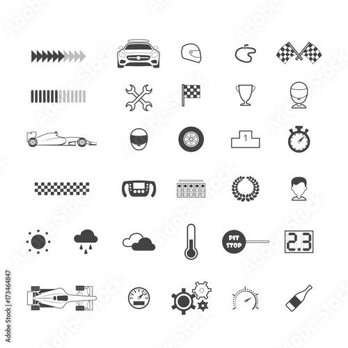Race icon set
