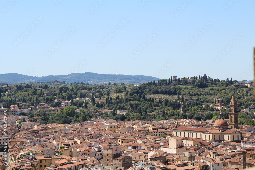 Vu de Florence depuis la tour du Palazzo Vecchio