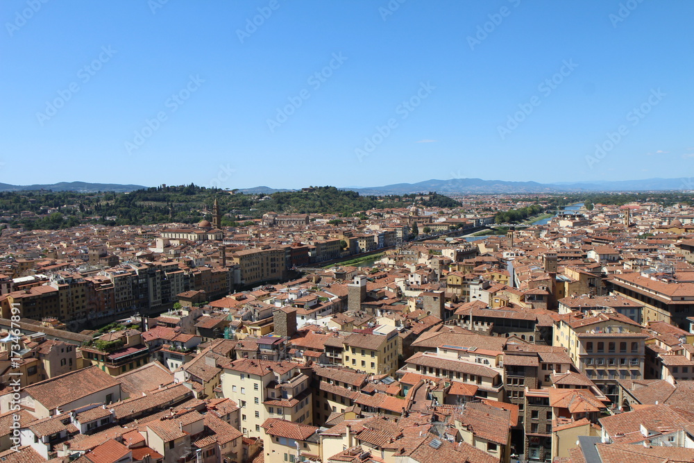Arno vu de la tour du Palazzo Vecchio