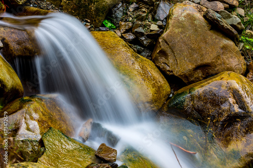 waterfall on river