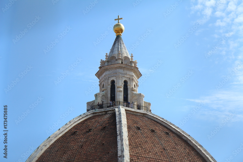 Haut du dôme de la Cathédrale Santa Maria del Fiore, Florence
