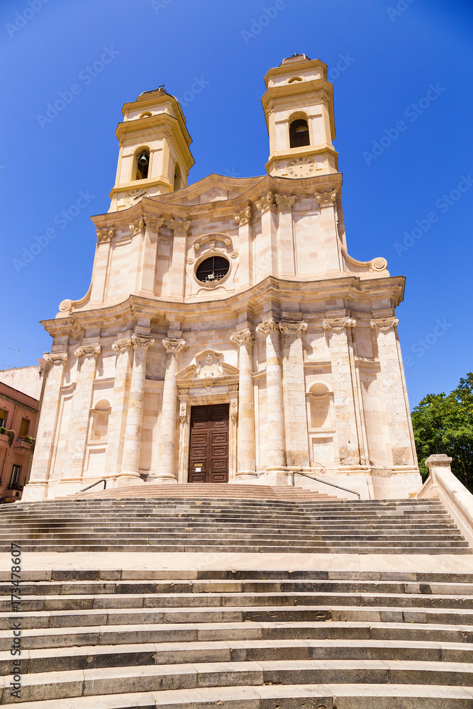 Cagliari, Sardinia, Italy. Church of St. Anna, XVIII century