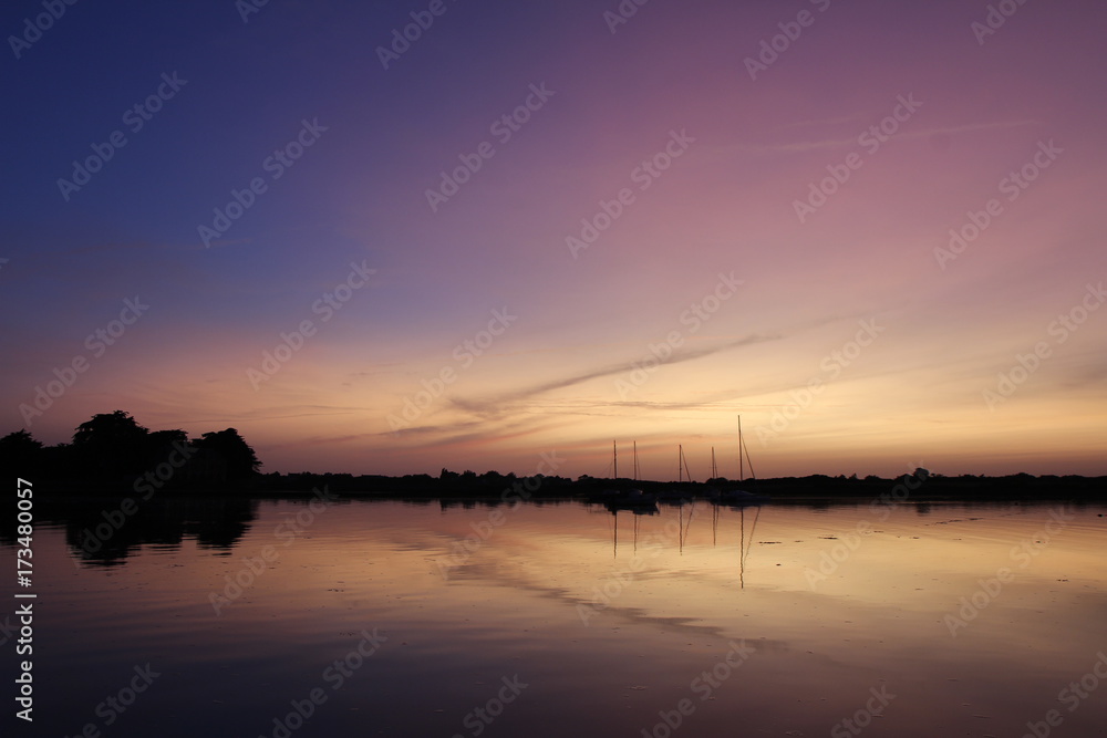 Obraz premium Coucher de Soleil sur Locmariaquer
