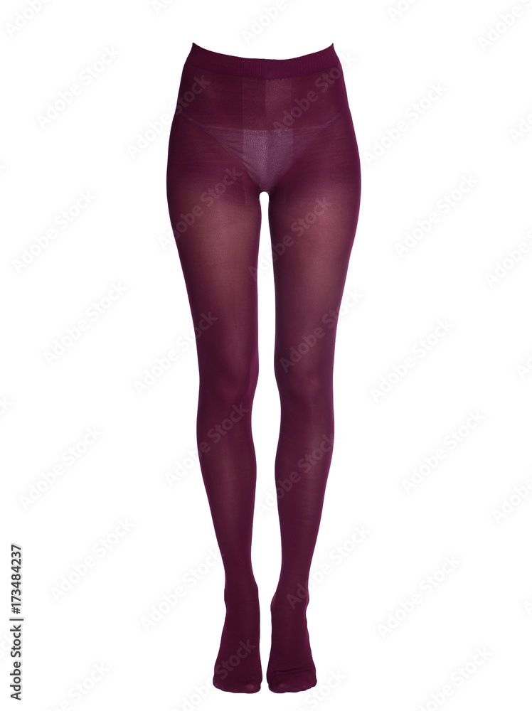 Legs of beautiful girl in red tights Legs of beautiful girl in red tights
