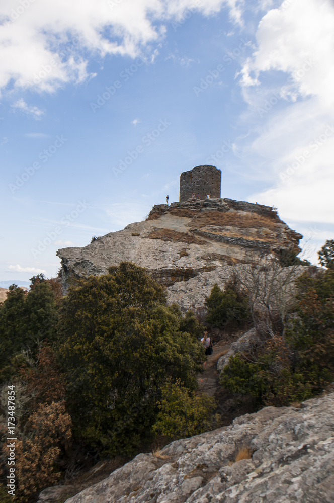 Corsica, 03/09/2017 vista della Torre di Seneca, antica torre genovese