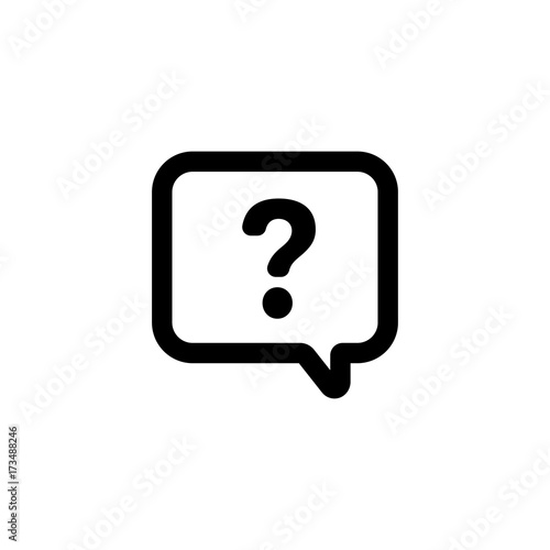 Question mark icon (balloon)