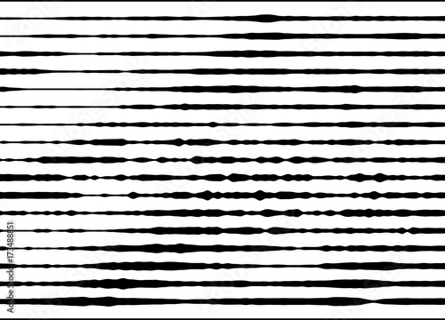 Abstract monochrome pattern, grunge, halftone effect, uneven, changing the thickness of the lines.