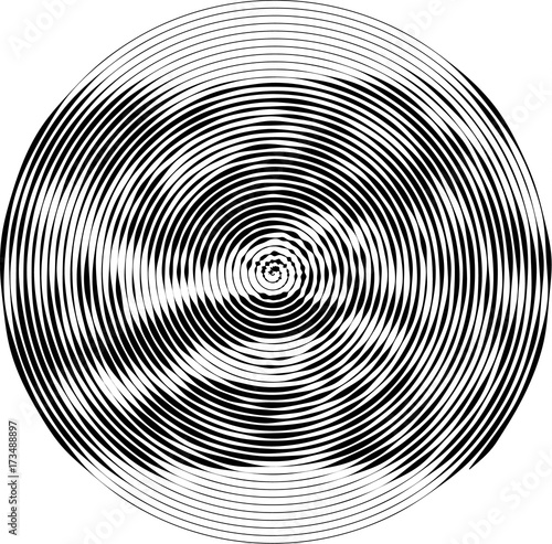 Spiral round shape. The ele...