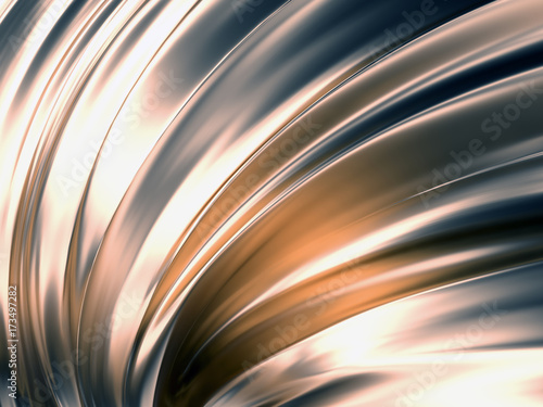 Wave Abstract Background 3D Rendering
