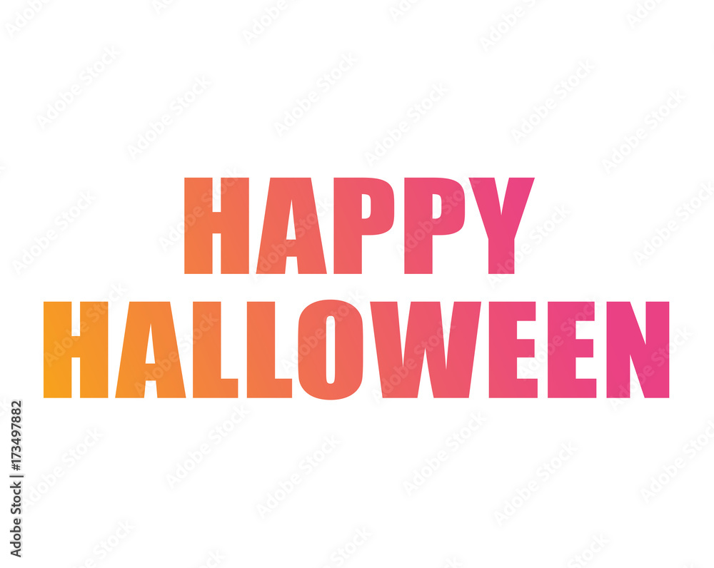Golden glitter isolated holiday word HAPPY HALLOWEEN Golden glitter isolated holiday word HAPPY HALLOWEEN