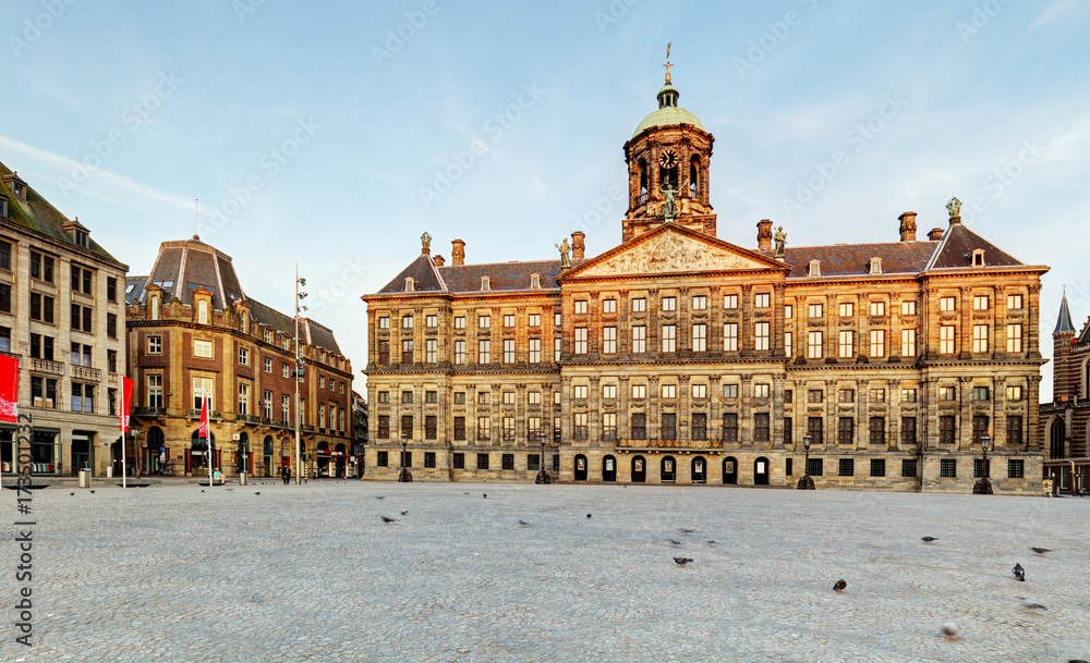Fototapeta premium Royal Palace in Amsterdam, Netherlands